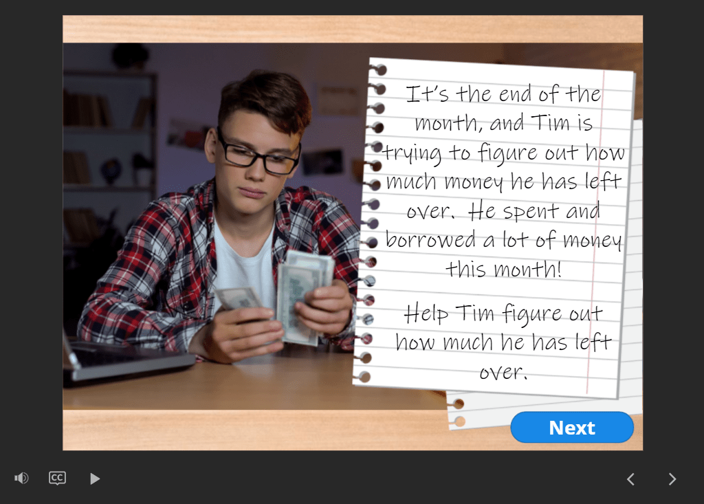 Screenshot of beginning screen of Integer Multiplication Learning Object